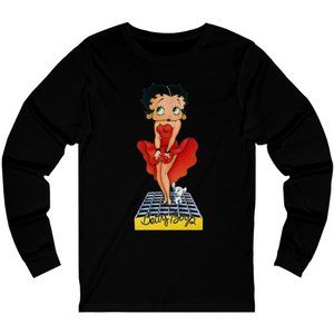 SBC Betty Boop Long Sleeve Black Tee